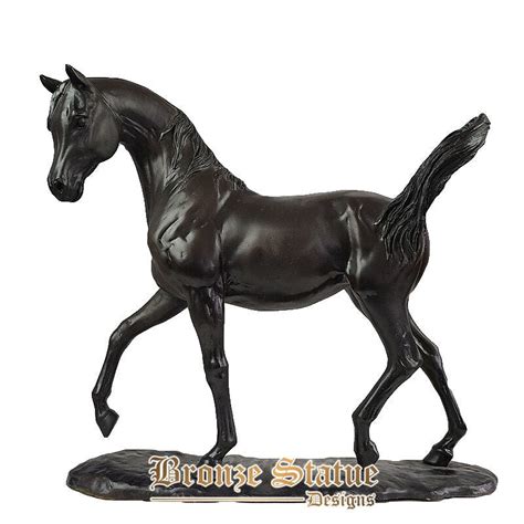 Bronze horse sculpture modern art bronze statue cast bronze standing h ...