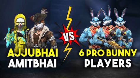 Ajjubhai Amitbhai Vs 6 Pro Bunny Bundle Best Cs Gameplay Part 1