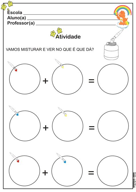 Atividades Com As Cores Primárias