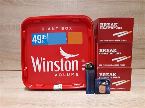 X Winston Red Giant Box G Volumentabak Filterh Lsen Zubeh R