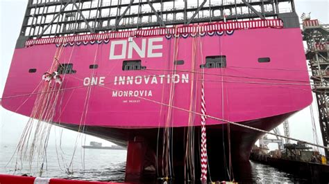 One Takes Delivery Of A New Teu Megamax Containership World