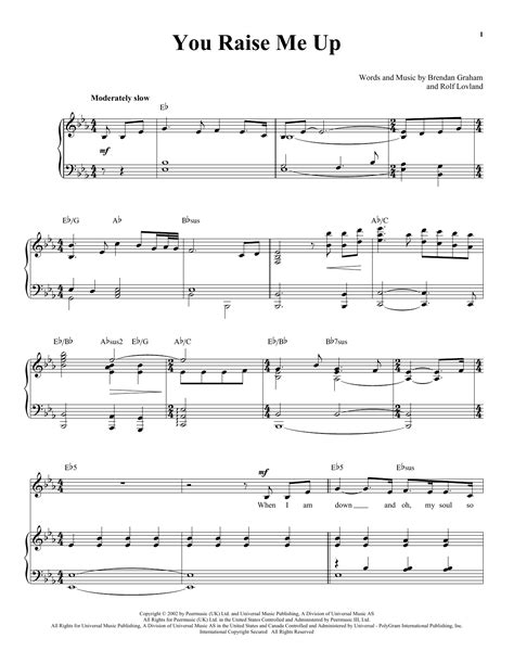 You Raise Me Up | Sheet Music Direct