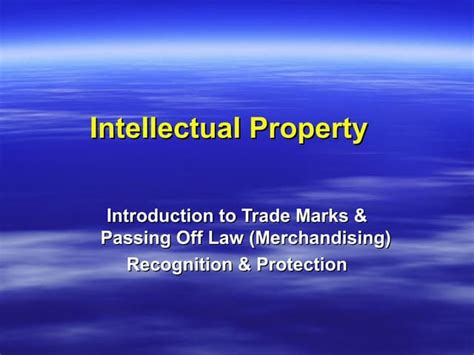 Intellectual Property Ppt