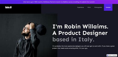 20 unique personal website & portfolio examples for 2024 | Webflow Blog