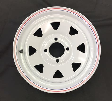 13x45 4 On 4 White Spoke Wheel All Products St Louis Wholesale Tire