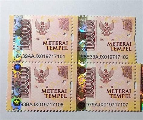 Materai 10000 Siplah