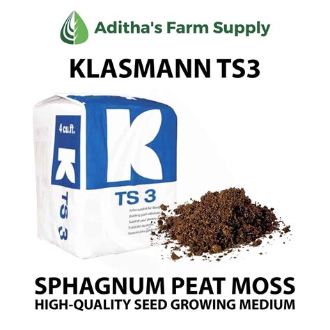 Klasmann Ts Sphagnum Peat Moss Substrate Bale Cu Ft