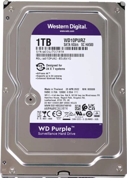 1 ТБ Внутренний жесткий диск Western Digital Жесткий диск/ HDD WD SATA3 ...