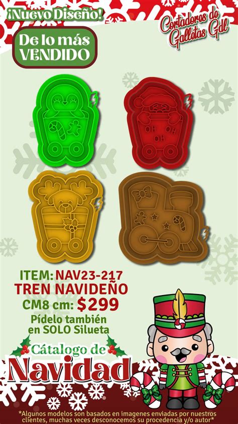 Tren navideño Cortadores de galletas GDL