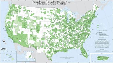 This Map Poster Shows All the Metropolitan Areas in the United States ...