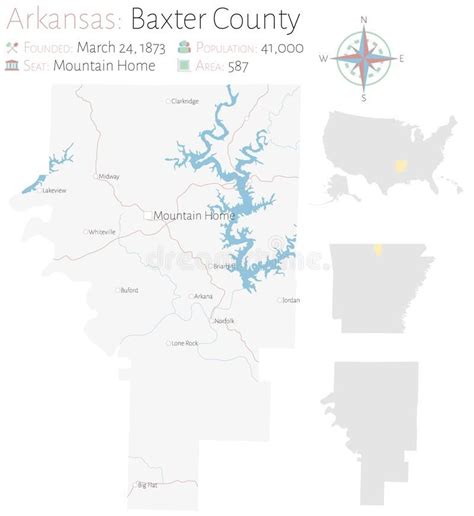 Map of Baxter County in Arkansas. Large and detailed map of Baxter county in Ark , #Sponsored, # ...