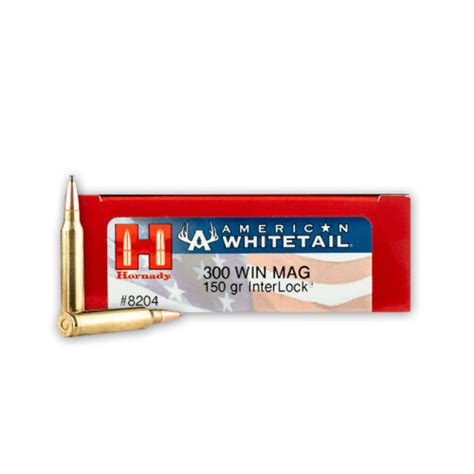 300 Win Mag 180gr Interlock Sp American Whitetail Hornady Ammo Direct