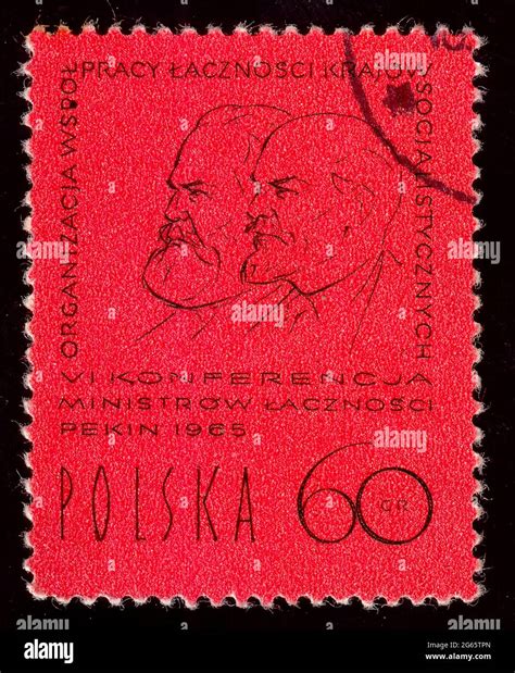 Poland - CIRCA 1965: Postage stamp printed in the Poland, dedicated to ...