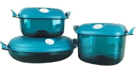 Tupperware Cristal Pop Azul Kit Pe As Tupperware Ellegance Os