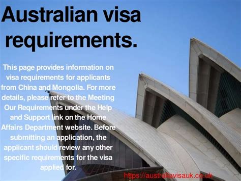 Australia Online Visa Requirements | Eligibility for Australian Visa