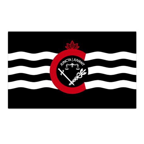 City of Cincinnati flag sticker (black) | 513shirts.com