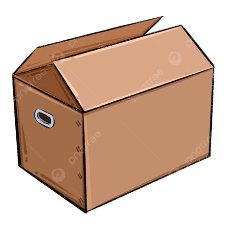 Cardboard Box Cartoon Illustration Paper Shell Stick Figure