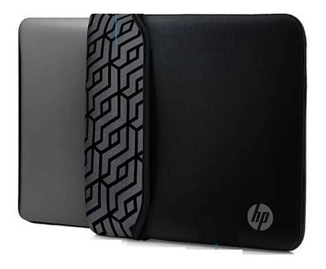 Funda Hp Neopreno Para Laptop Reversible Negro Gris Env O Gratis