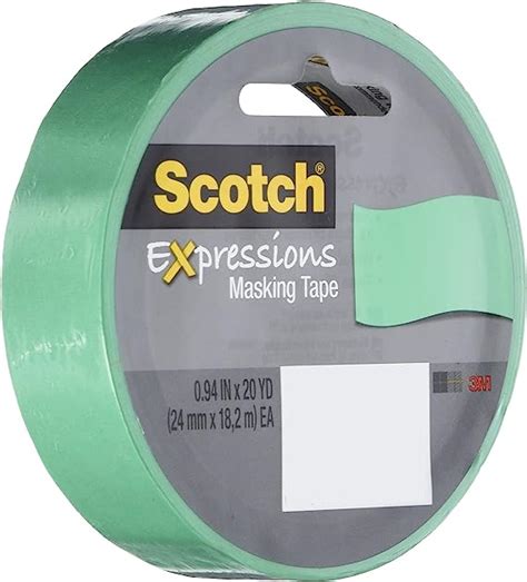 Scotch Expressions Masking Tape 094 Inch X 20 Yards Mint