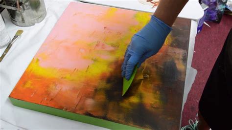 Cold Wax Oils Demo Of Sultry Cold Wax Painting Encaustic Art