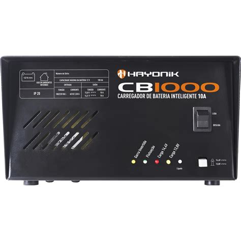 Carregador Inteligente De Bateria 10A CB1000 HAYONIK Hayonik