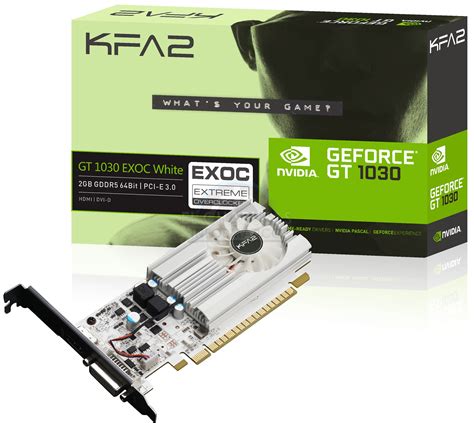 Kfa2 Geforce Gt 1030 Exoc White Os Mostramos La Primera Geforce Gt 1030