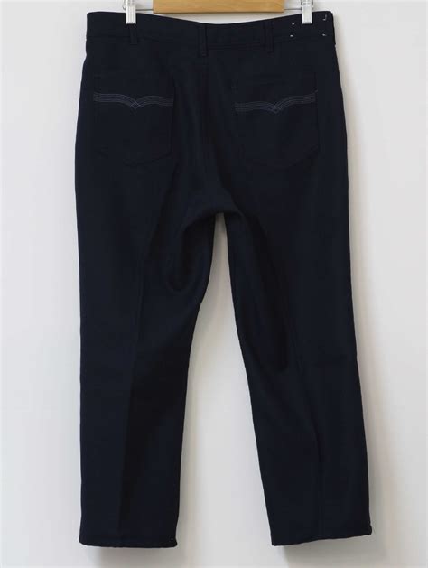 S Care Label Pants S Care Label Mens Midnight Blue Polyester