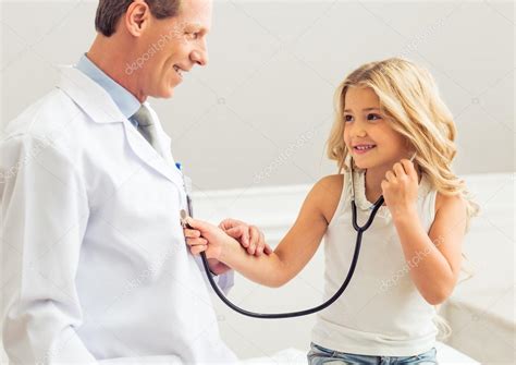 Little Girl And Pediatrician Stock Photo By ©georgerudy 108509572