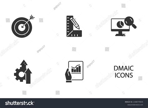 Dmaic Acronym Define Measure Analyze Improve Stock Vector Royalty Free