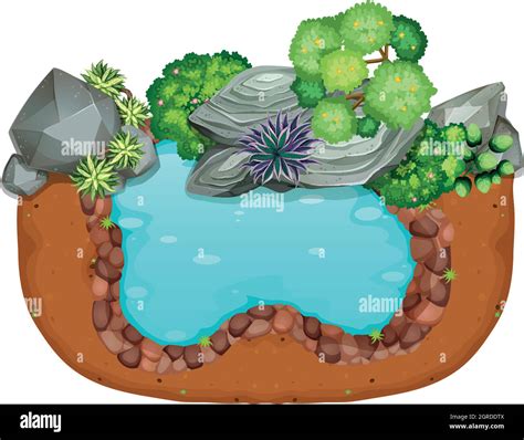 Aerial View Of Garden Stock Vector Image And Art Alamy