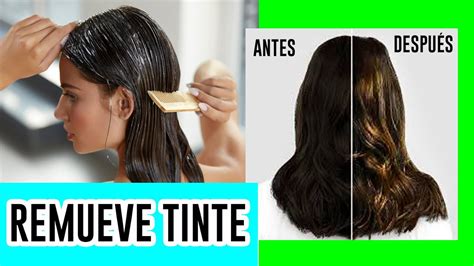 Como Remover El Tinte Negro Del Cabello ¡quitar Tintura Oscura Del Pelo Youtube