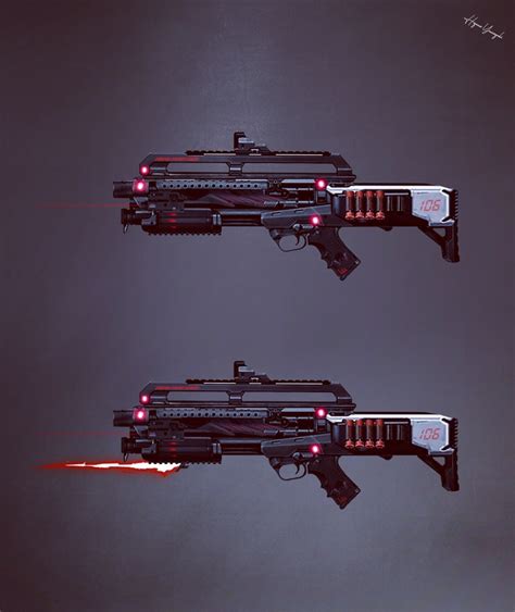 Sci-fi/Cyberpunk Characters and Weapons Concept Art | Domestika