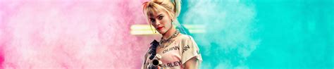 Download Harley Quinn Birds Of Prey Three Screen Wallpaper | Wallpapers.com