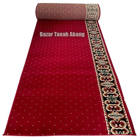 Karpet Masjid Kingra Meteran Ukuran 100 X 120cm Tebal 12mm Sajadah