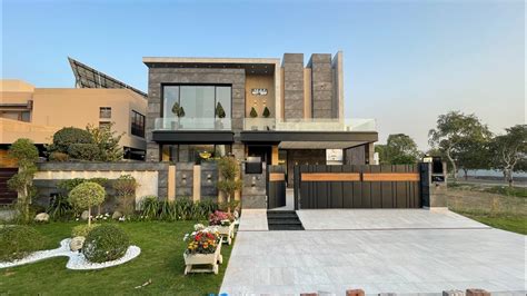 1 Kanal Ultra Luxury House For Sale In Dha Lahore Cinema And Basement Youtube