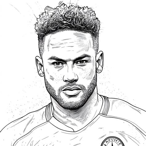 Desenhos do Neymar Jr para Colorir e Imprimir Grátis