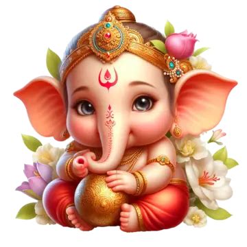 Hermoso Bebé Feliz Señor Lambodara Sankashti Chaturthi Ganesh Sankasthi