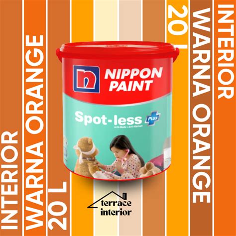 Jual Cat Tembok Spotless Plus Nippon Paint Interior Warna Orange