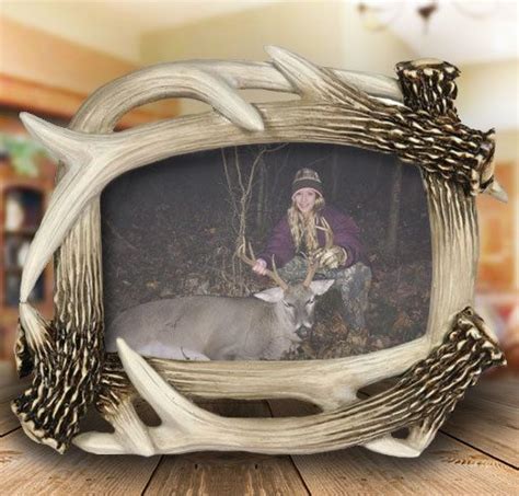 8x10 Antler Picture Frame Wildlife Home Decor Rustic Cabin Decor