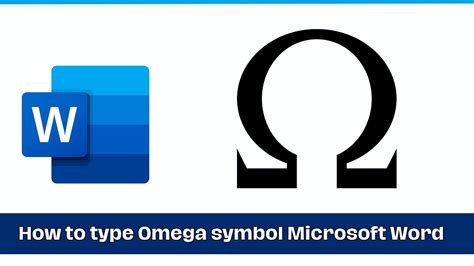 How To Type Omega Symbol Microsoft Word YouTube