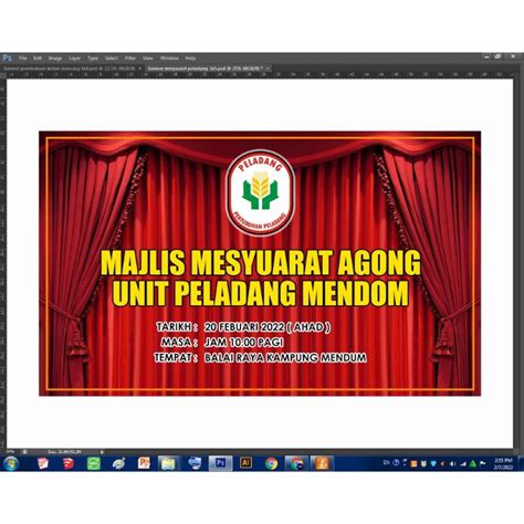 Banner Saiz 6x4 With Design Shopee Malaysia