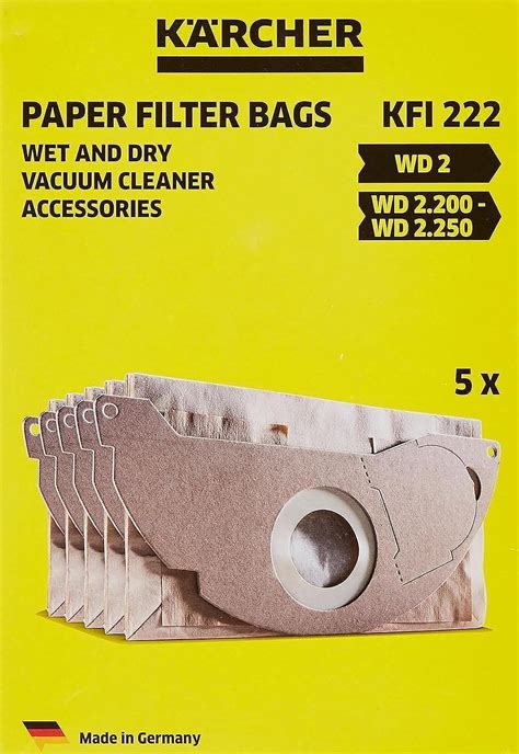 Amazon K Rcher Wet And Dry Vacuum X Wd Paper Filter Bags