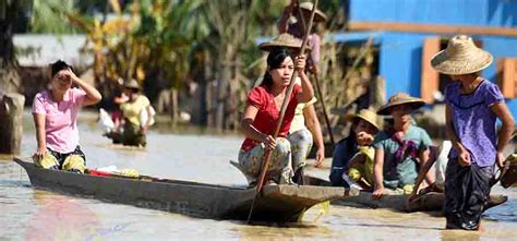 Locals Flee As Chindwin River Swells