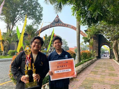 Dua Mahasiswa Pwk Itera Meraih Juara Pada Kompetisi Semar Scientific