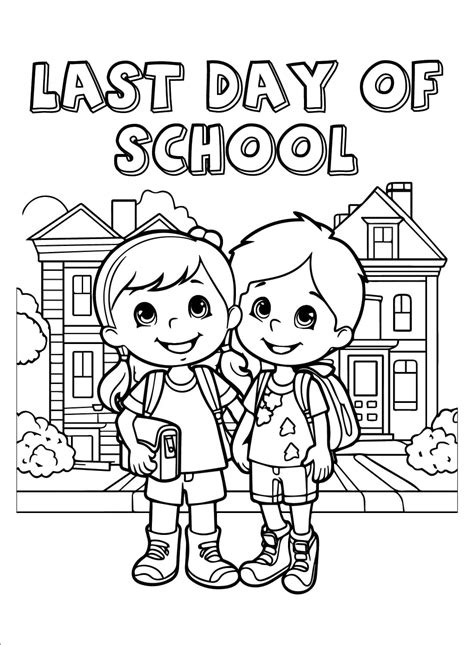 Last Day Of School Coloring Pages Coloringlib