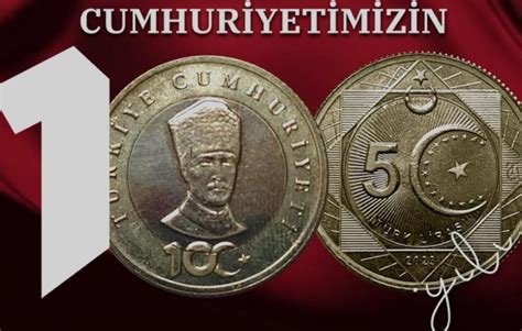 Cumhuriyet in 100 yılına özel hatıra para basıldı