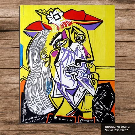 Poster Picasso Weeping Vrouw Print Abstract Canvas Portret Abstract