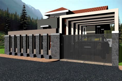 Inspirasi Model Pagar Rumah Minimalis Sederhana Tapi Cantik