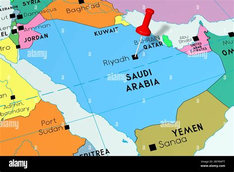 Saudi Arabia Capital City Map - Tybi Christian