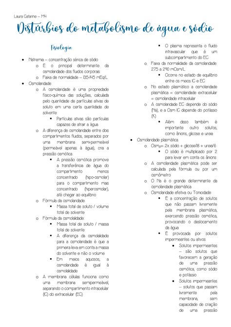 SOLUTION Dist Rbios Do Metabolismo De Gua E S Dio Resumo Studypool